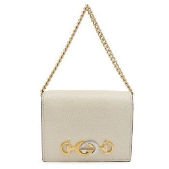 Gucci Zumi Leather Chain Wallet Bifold - Picture 1 of 8